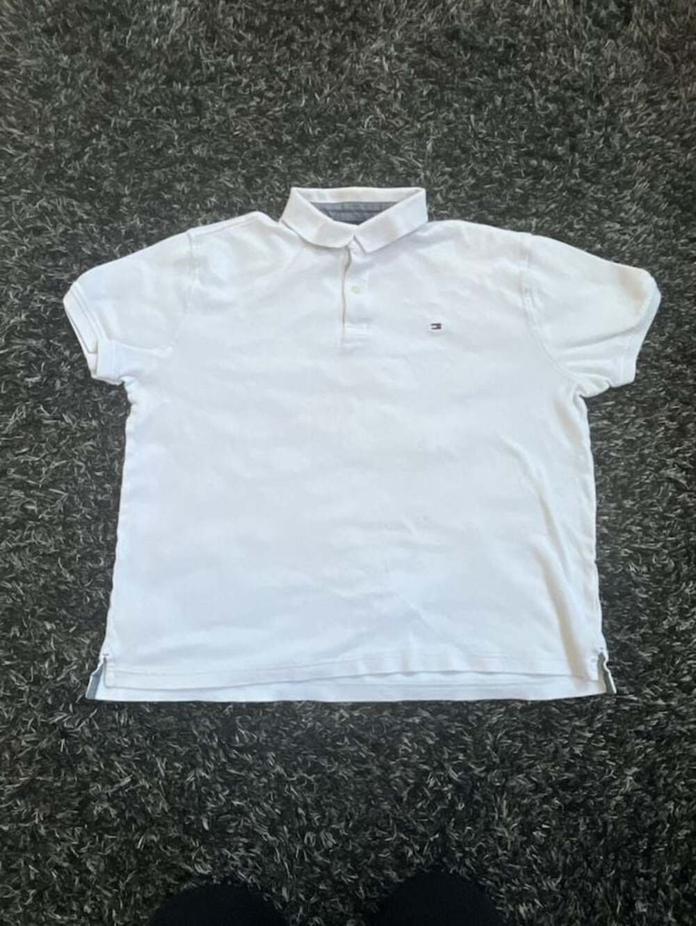 Tommy Hilfiger White Short Sleeve Polo Shirt